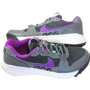 Nike Men's ACG Lowcate Trail Hiking Shoes Smoke Grey Purple Green Sizes NEW